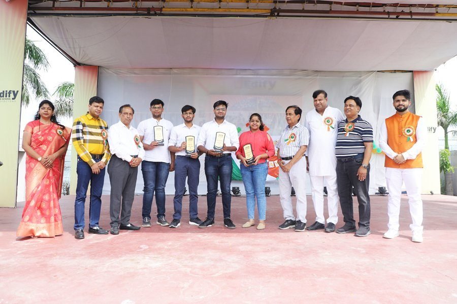 Students at an event